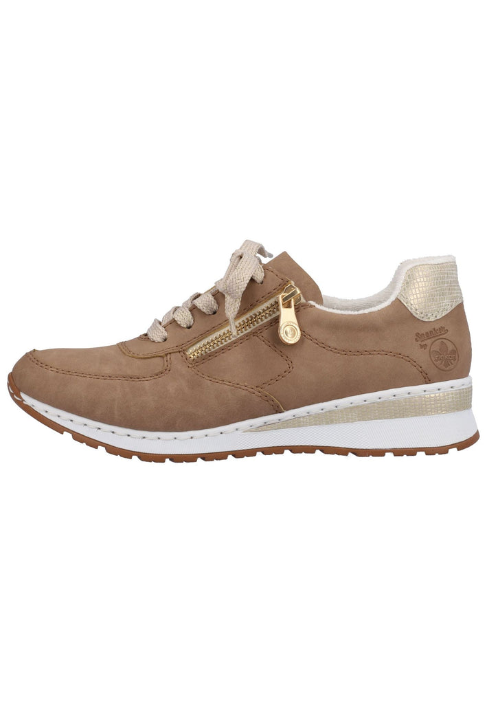 Rieker Sneaker Lederimitat Beige