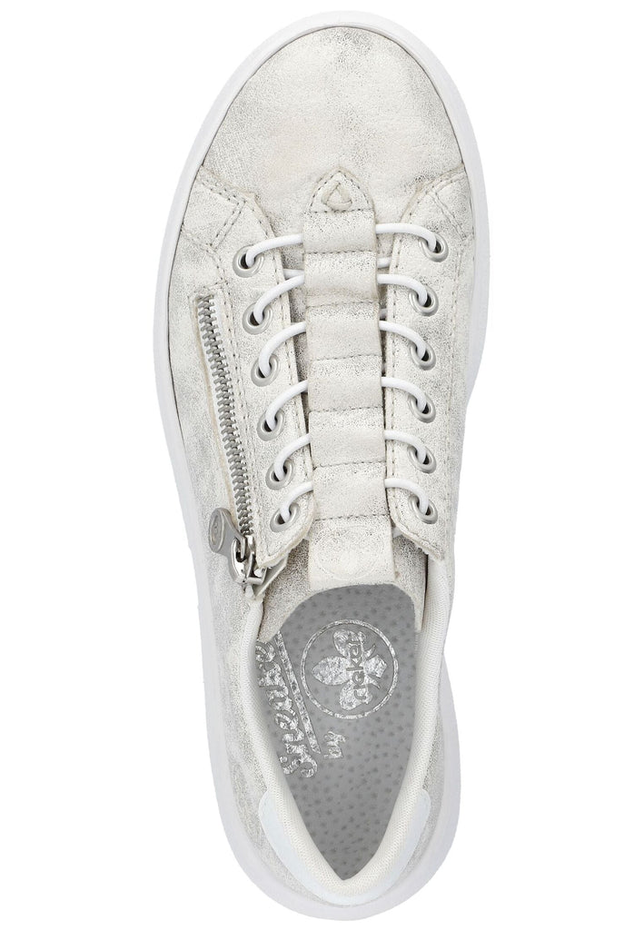 Rieker Sneaker Lederimitat Beige/Gold