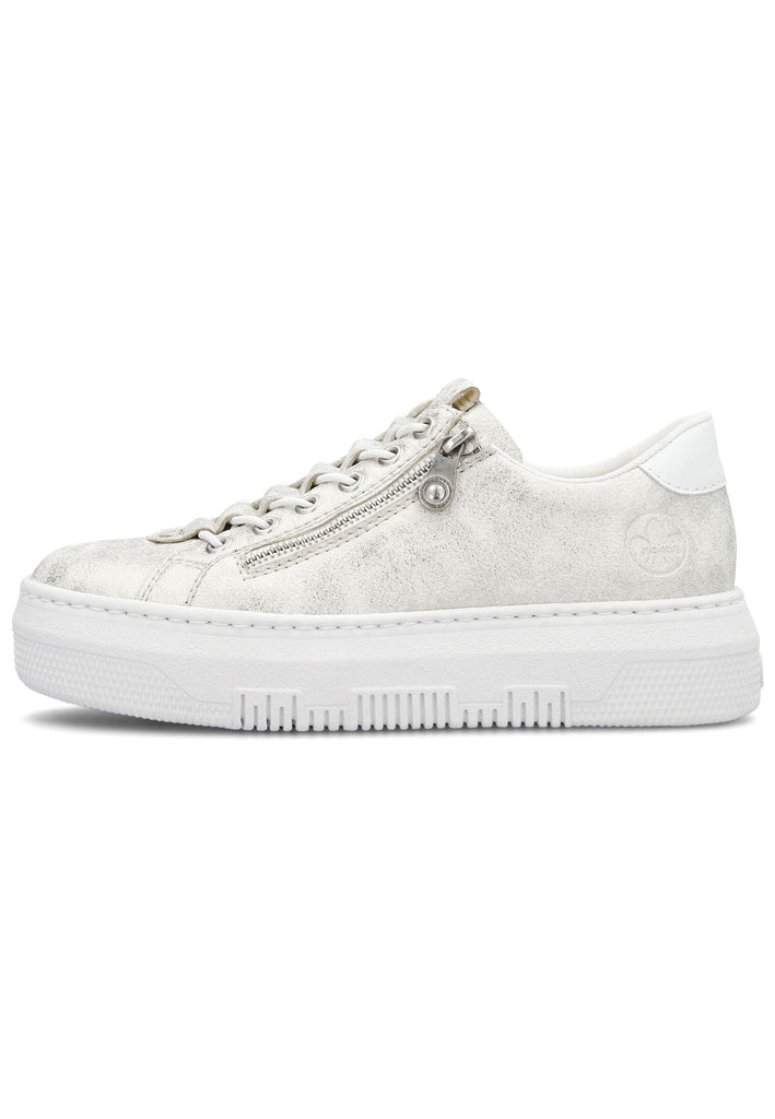 Rieker Sneaker Lederimitat Beige/Gold