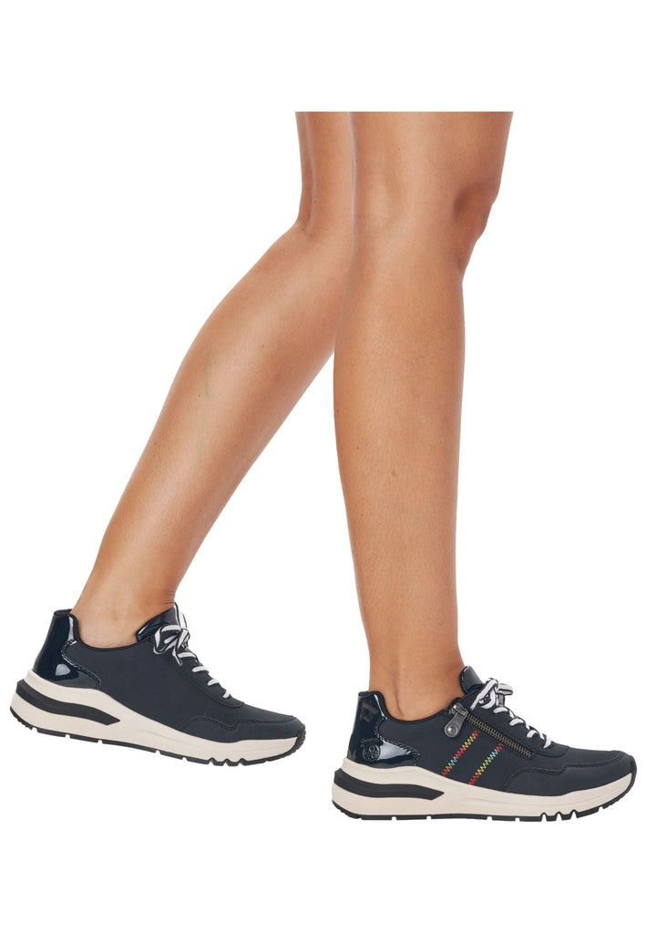 Rieker Sneaker Lederimitat Blau