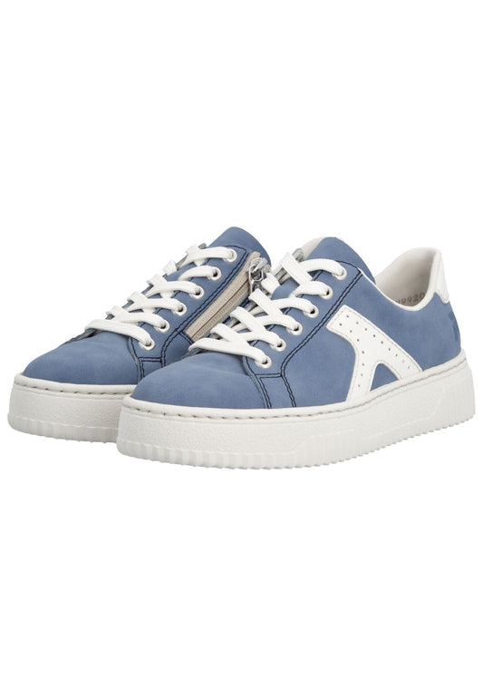 Rieker Sneaker Lederimitat Blau