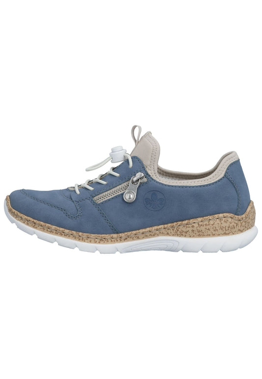 Rieker Sneaker Lederimitat Blau