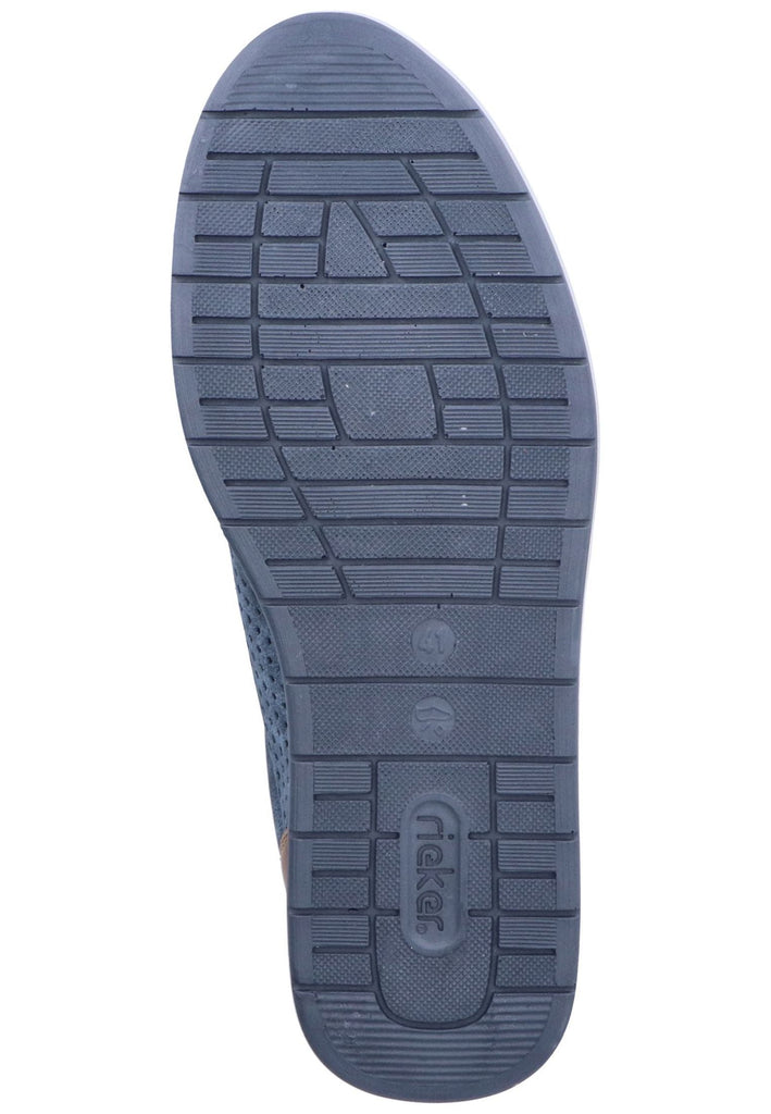 Rieker Sneaker Lederimitat Blau/Braun