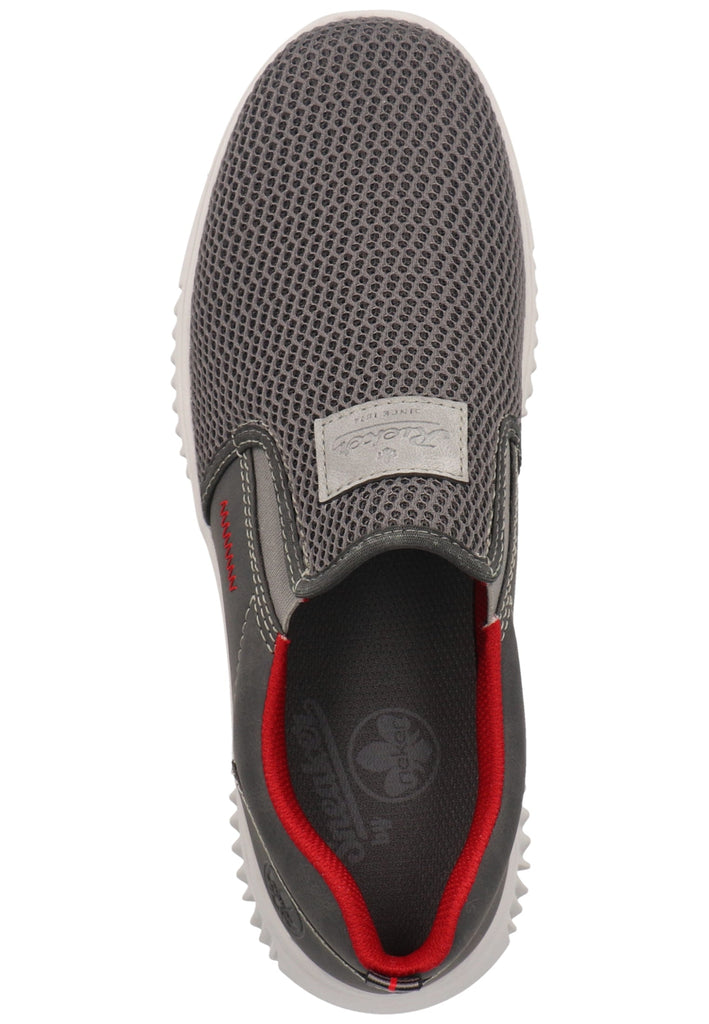 Rieker Sneaker Lederimitat Blei