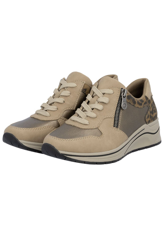 Rieker Sneaker Lederimitat Braun