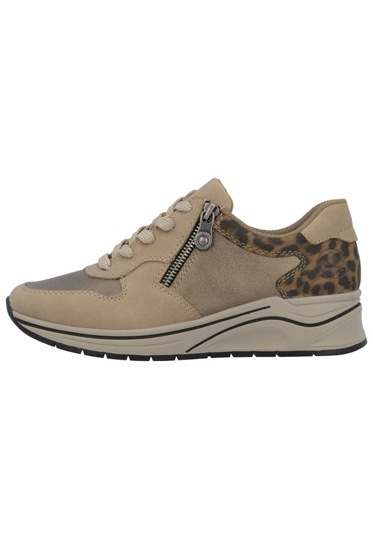 Rieker Sneaker Lederimitat Braun