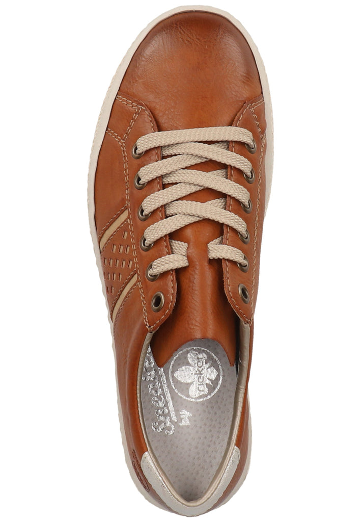 Rieker Sneaker Lederimitat Braun