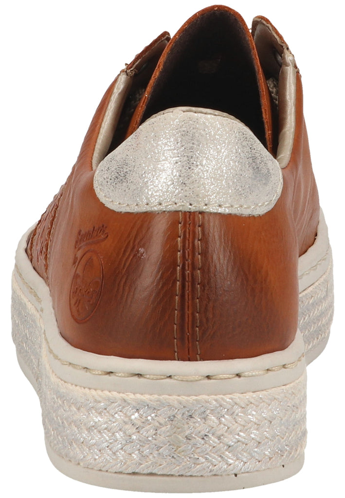 Rieker Sneaker Lederimitat Braun
