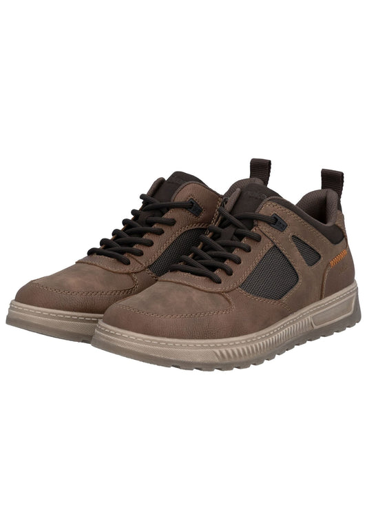 Rieker Sneaker Lederimitat Braun/Schwarz