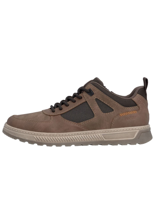 Rieker Sneaker Lederimitat Braun/Schwarz