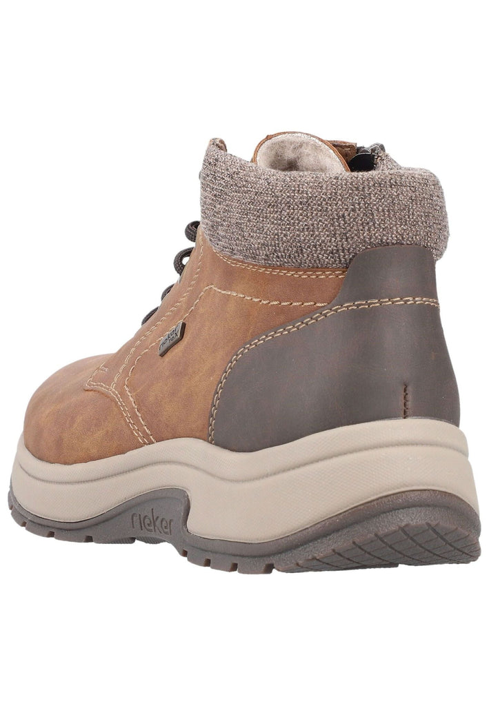 Rieker Sneaker Lederimitat Braun Warmfutter
