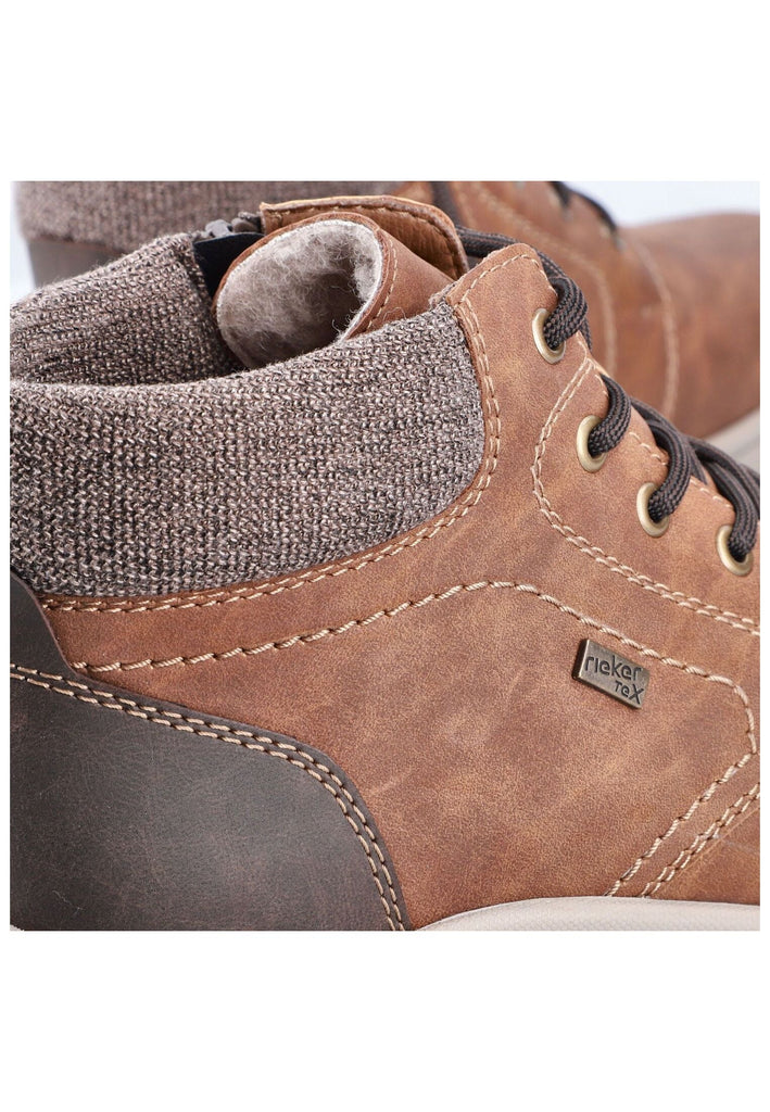 Rieker Sneaker Lederimitat Braun Warmfutter