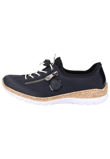 Rieker Sneaker Lederimitat Dunkelblau