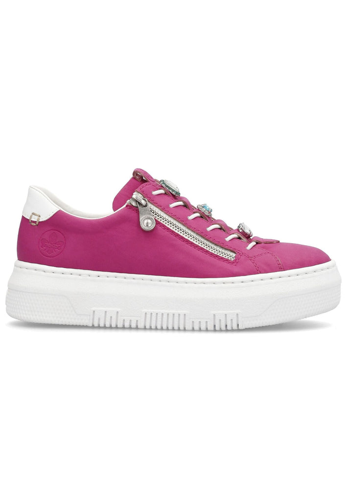 Rieker Sneaker Lederimitat Fuchsia