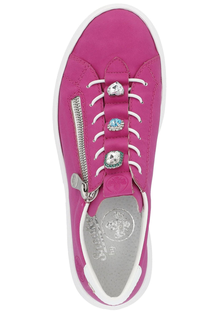Rieker Sneaker Lederimitat Fuchsia