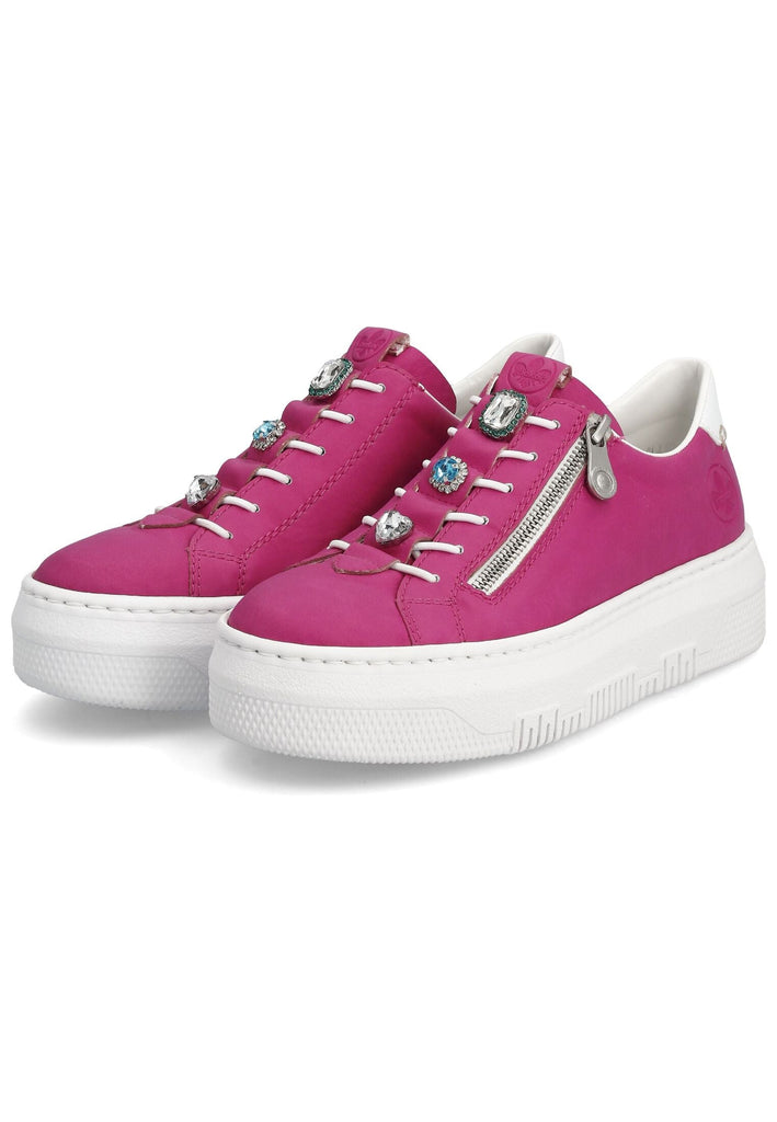 Rieker Sneaker Lederimitat Fuchsia