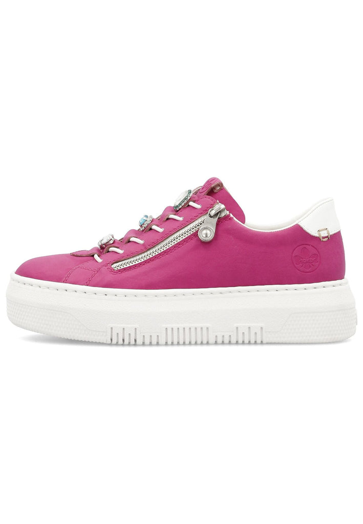 Rieker Sneaker Lederimitat Fuchsia