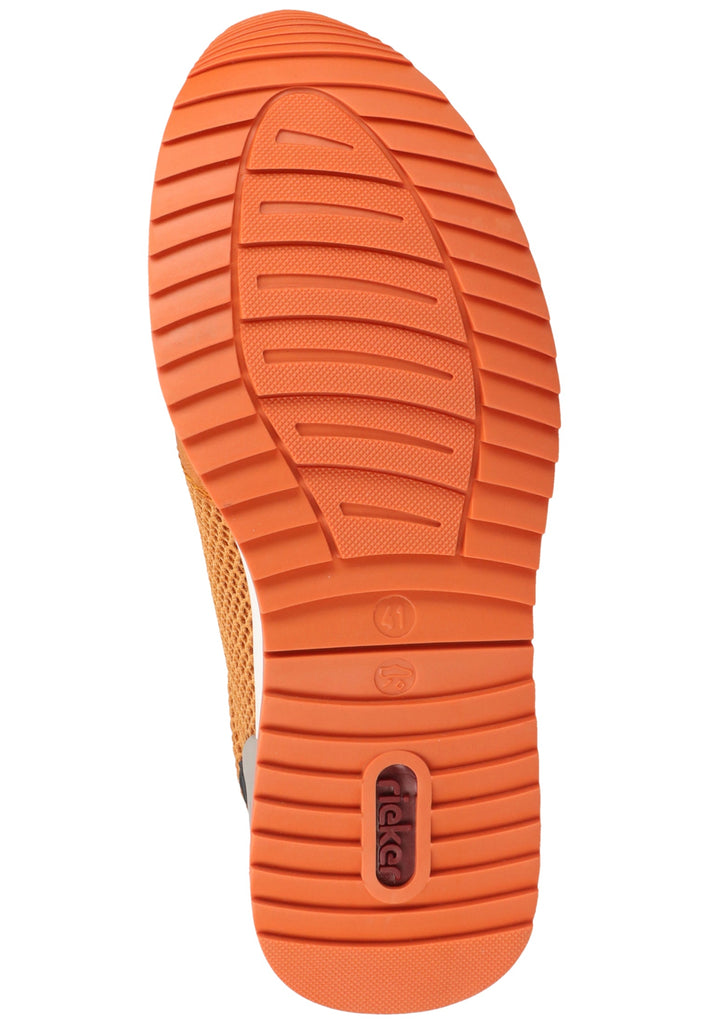 Rieker Sneaker Lederimitat Gelb