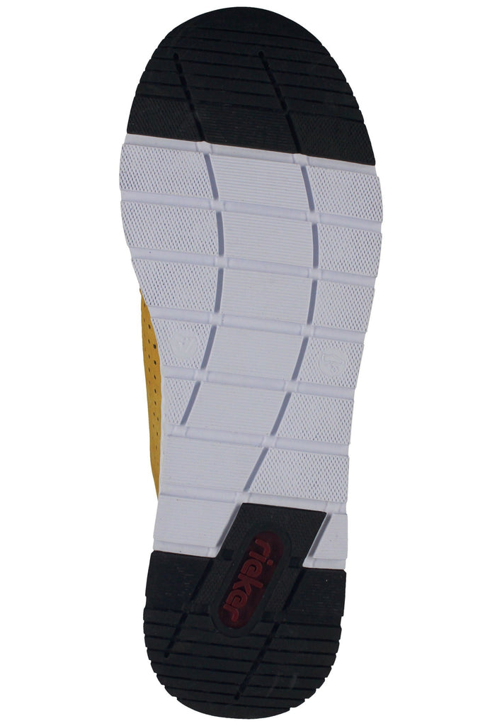 Rieker Sneaker Lederimitat Gelb