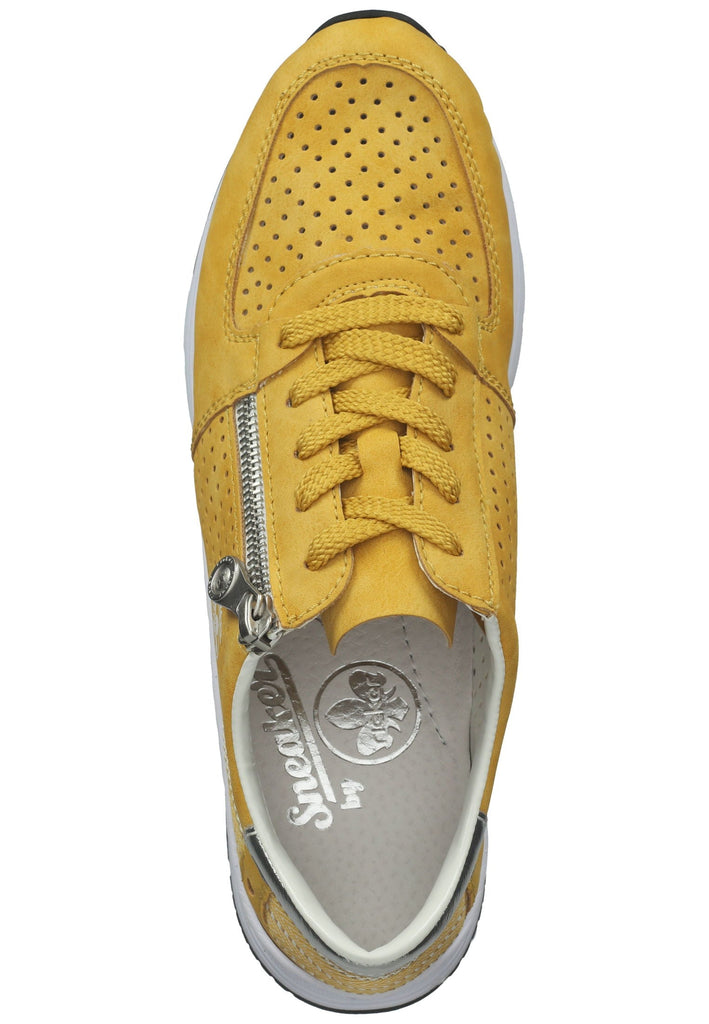 Rieker Sneaker Lederimitat Gelb