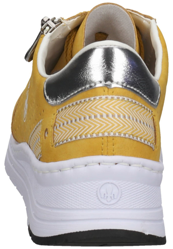 Rieker Sneaker Lederimitat Gelb