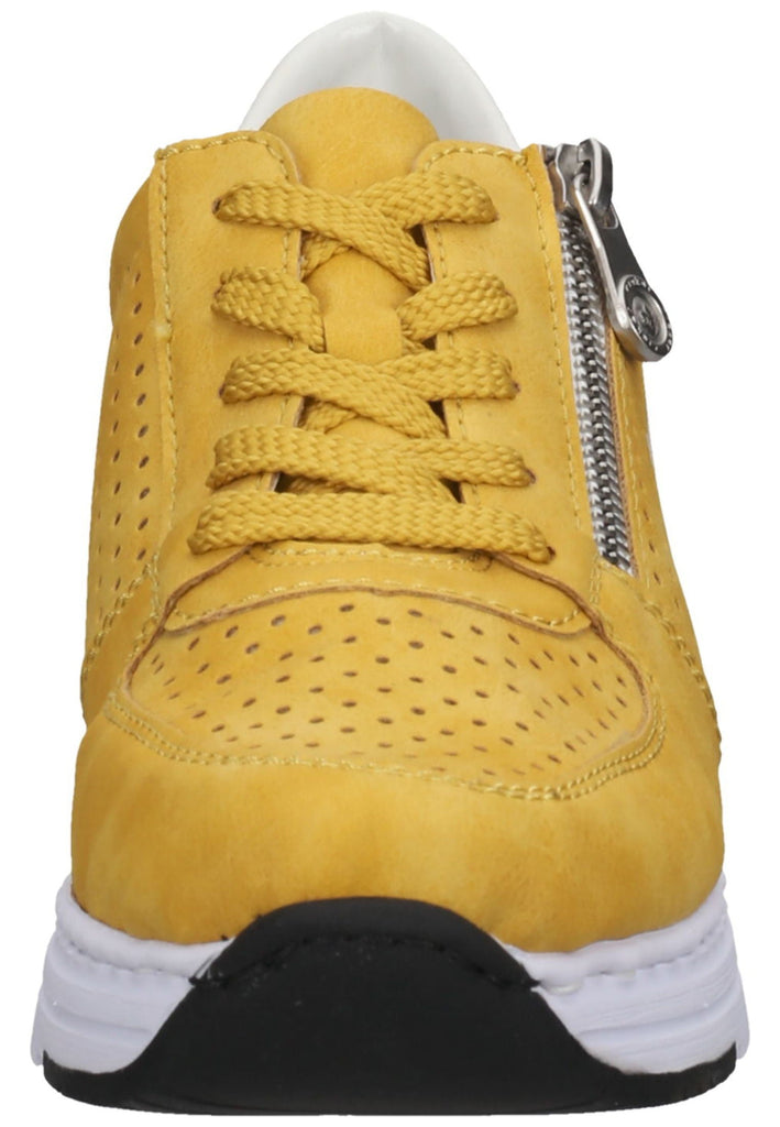Rieker Sneaker Lederimitat Gelb