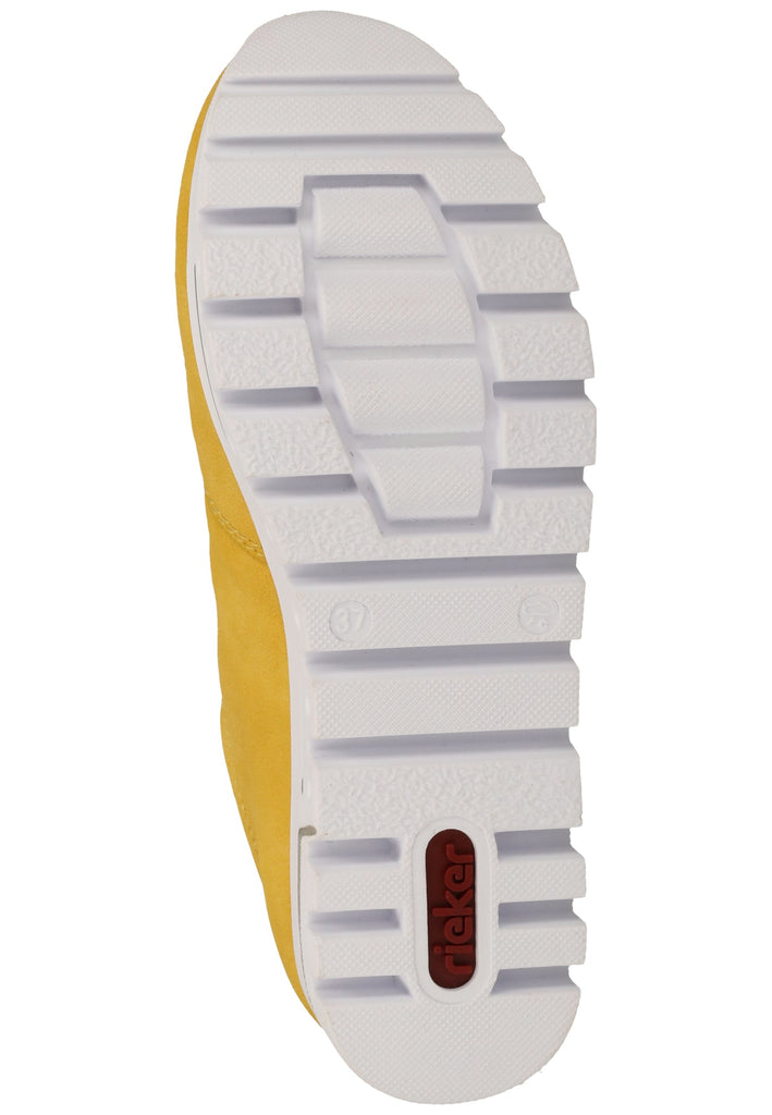 Rieker Sneaker Lederimitat Gelb