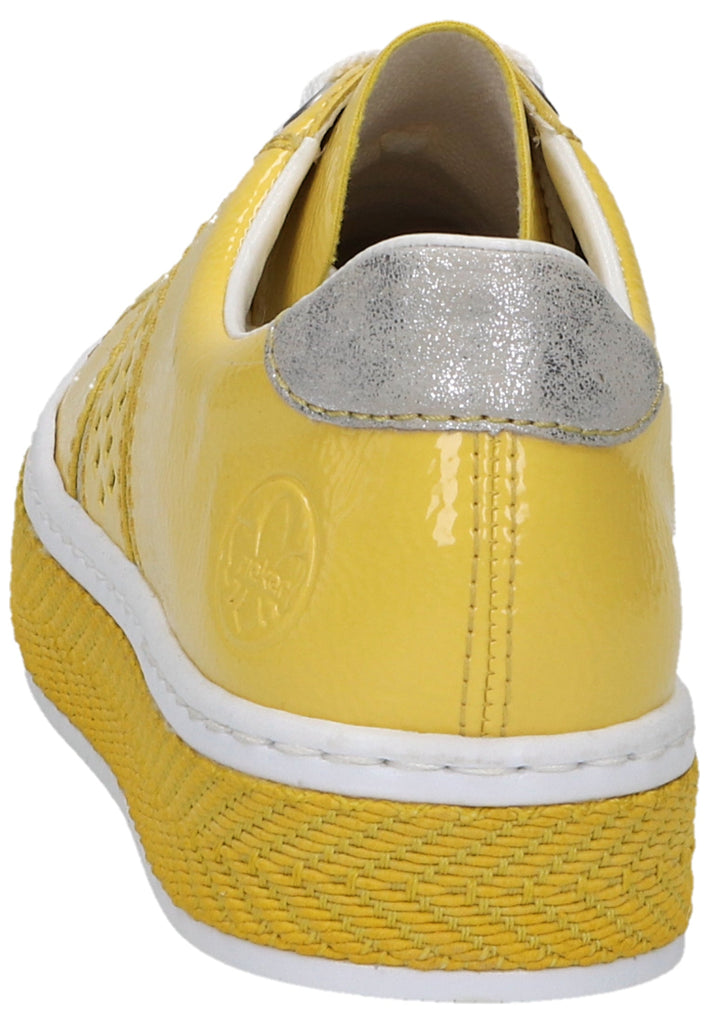 Rieker Sneaker Lederimitat Gelb