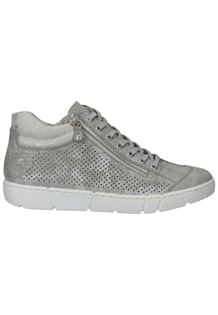 Rieker Sneaker Lederimitat Grau