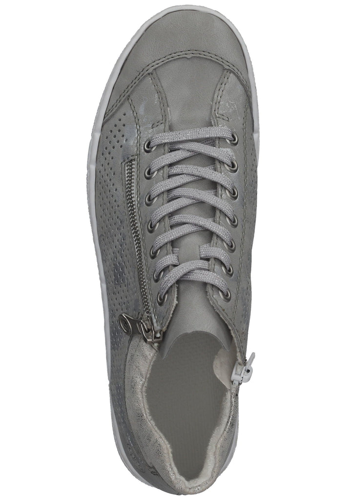 Rieker Sneaker Lederimitat Grau