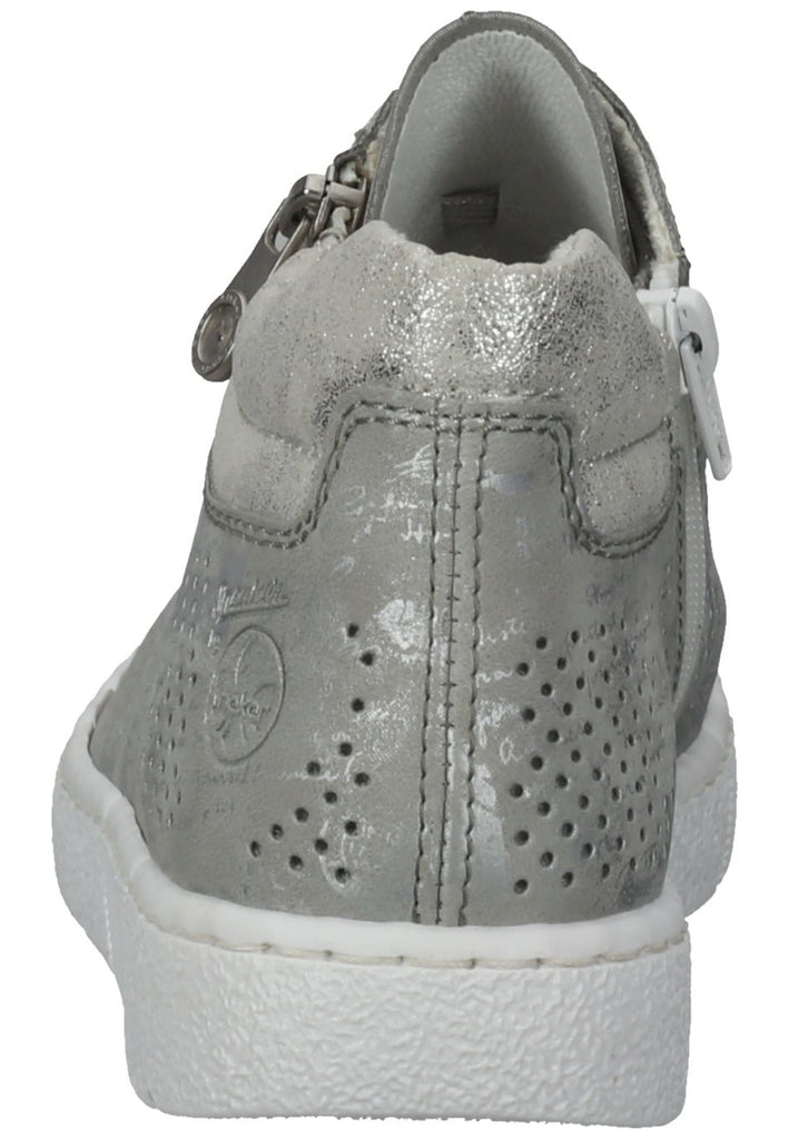 Rieker Sneaker Lederimitat Grau