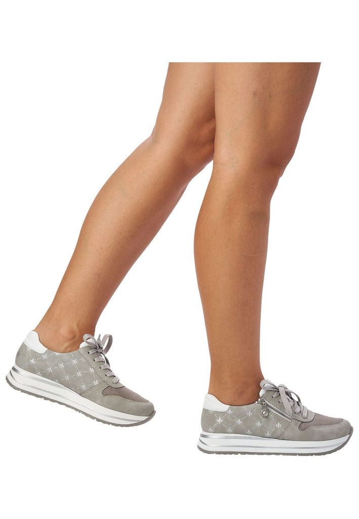 Rieker Sneaker Lederimitat Grau