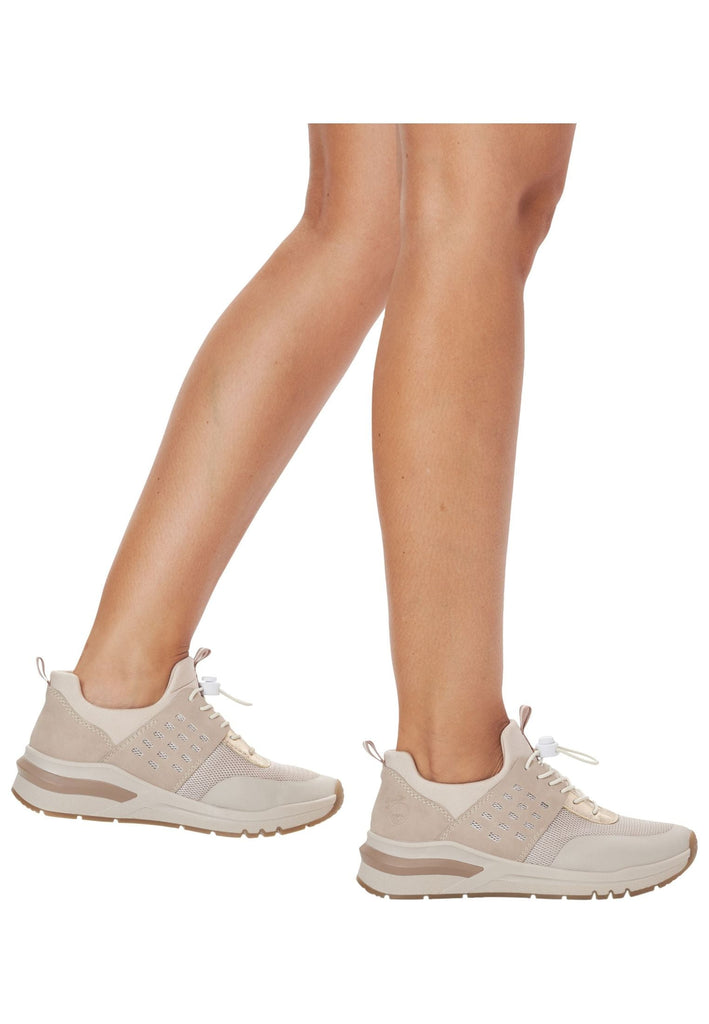 Rieker Sneaker Lederimitat Grau/Multi
