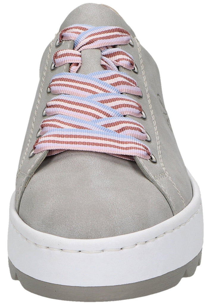 Rieker Sneaker Lederimitat Grau/Silber