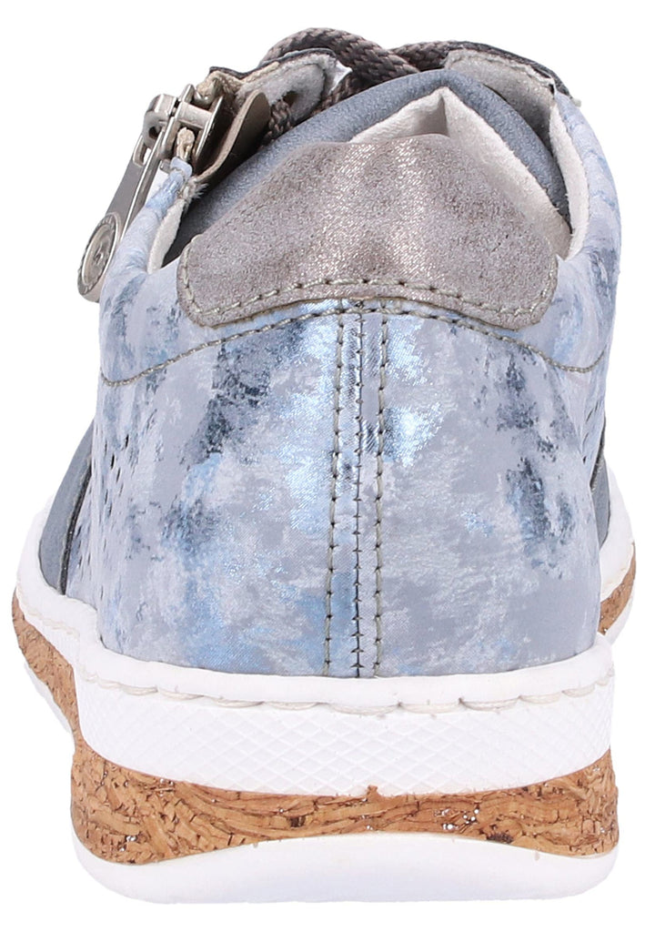 Rieker Sneaker Lederimitat Hellblau
