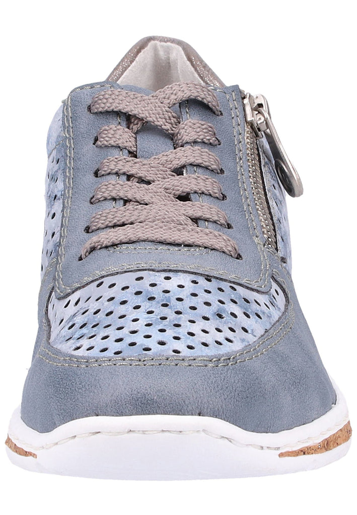 Rieker Sneaker Lederimitat Hellblau