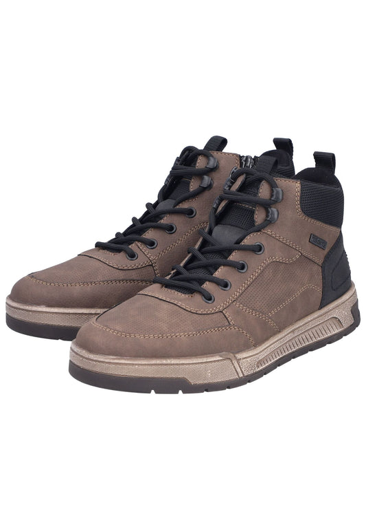 Rieker Sneaker Lederimitat Hellbraun Warmfutter