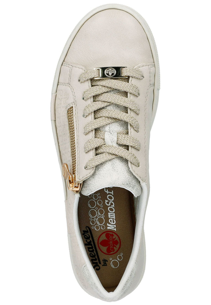 Rieker Sneaker Lederimitat Ivory