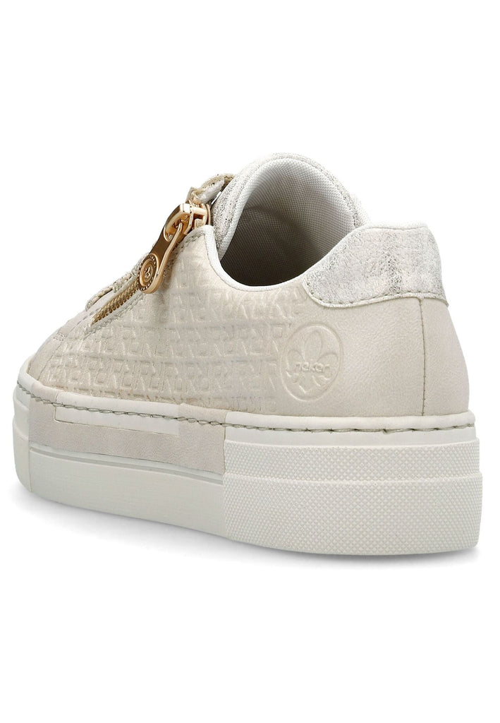 Rieker Sneaker Lederimitat Ivory