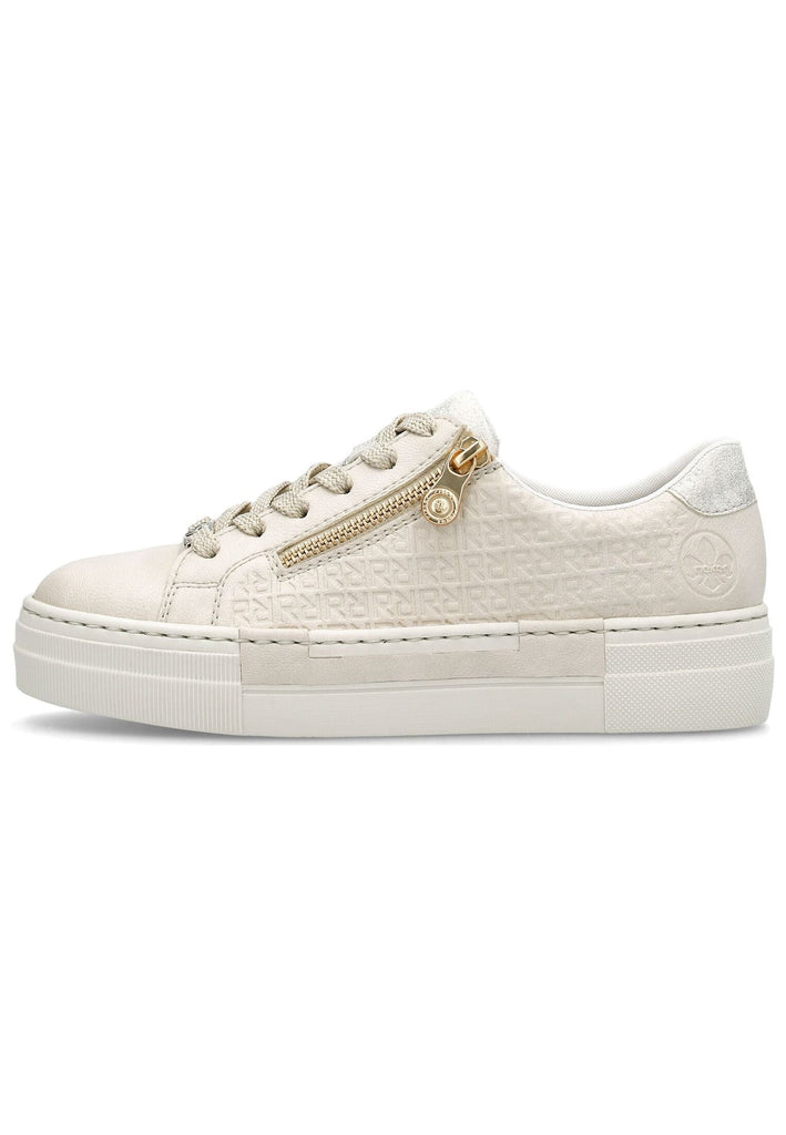 Rieker Sneaker Lederimitat Ivory