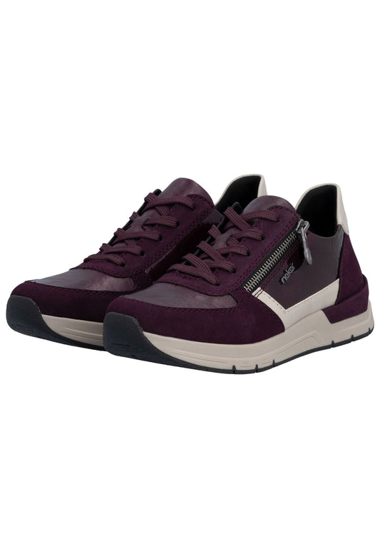 Rieker Sneaker Lederimitat Lila