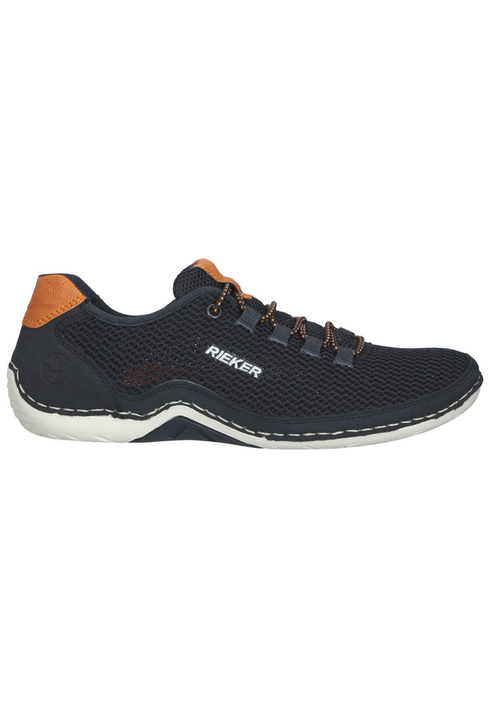Rieker Sneaker Lederimitat/Mesh Blau/Braun