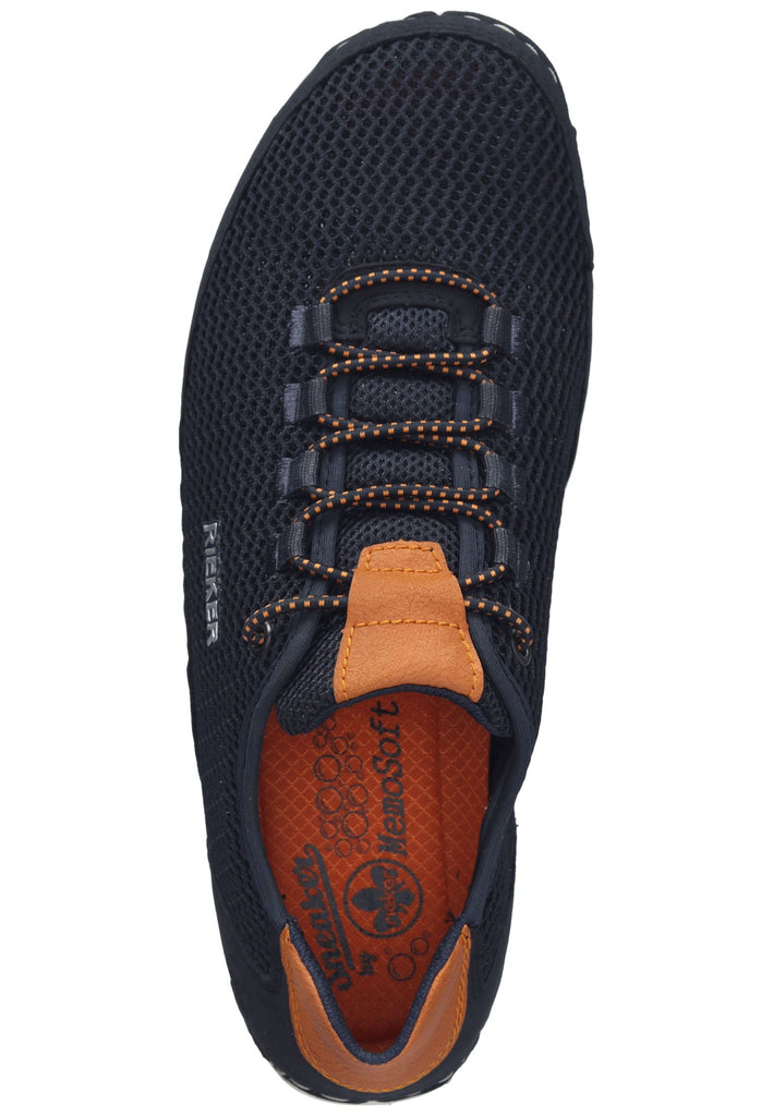 Rieker Sneaker Lederimitat/Mesh Blau/Braun