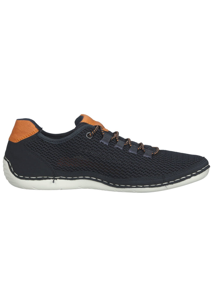Rieker Sneaker Lederimitat/Mesh Blau/Braun