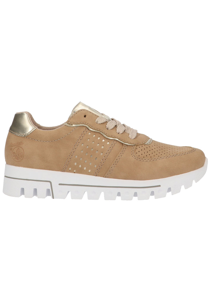 Rieker Sneaker Lederimitat Nude