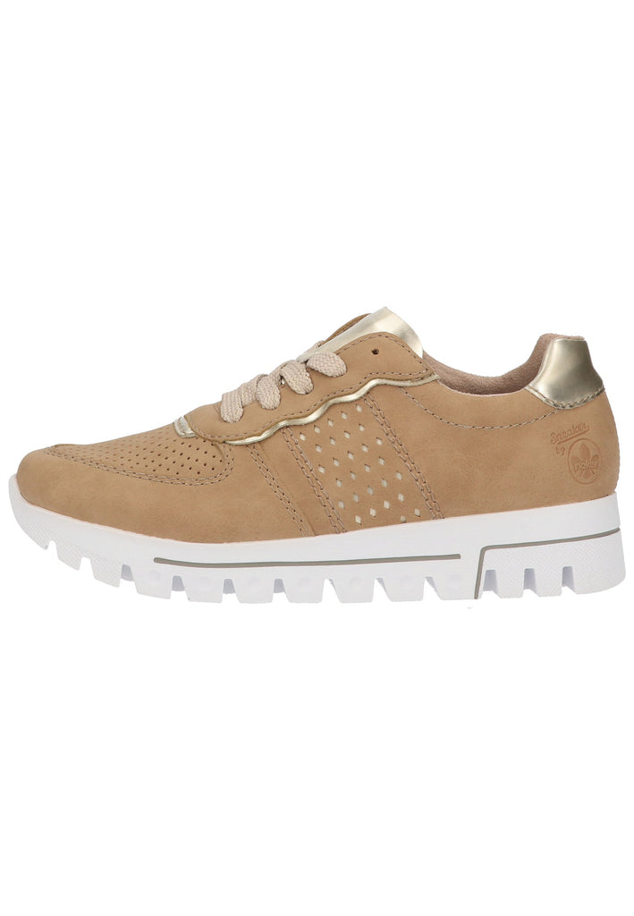 Rieker Sneaker Lederimitat Nude