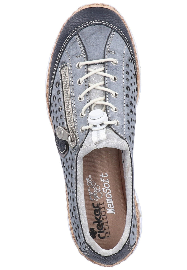 Rieker Sneaker Lederimitat Pazifik