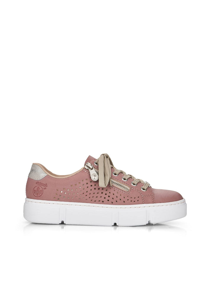 Rieker Sneaker Lederimitat Rose