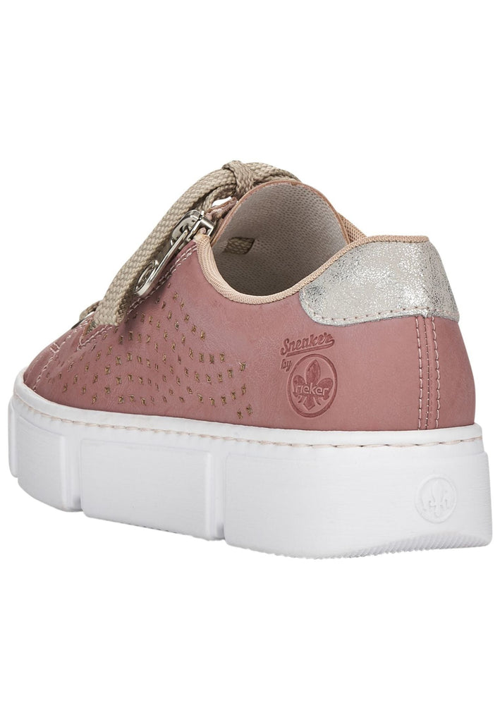 Rieker Sneaker Lederimitat Rose