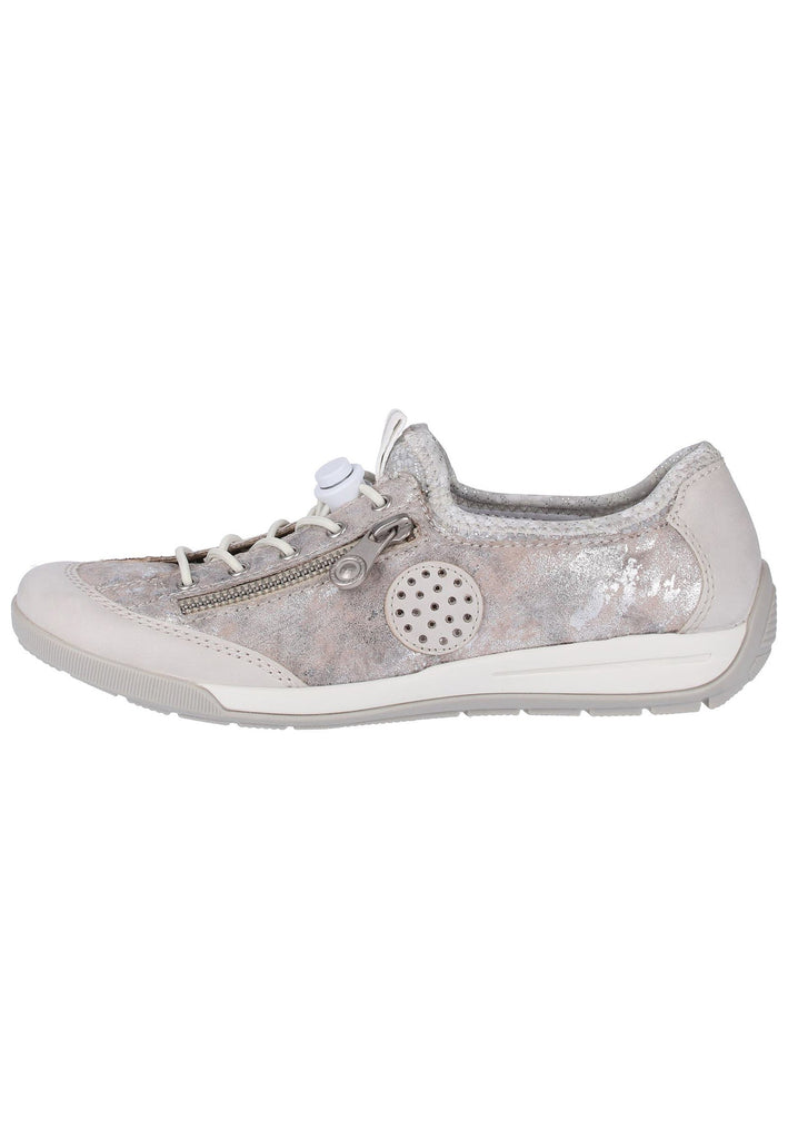 Rieker Sneaker Lederimitat Rose Metallic